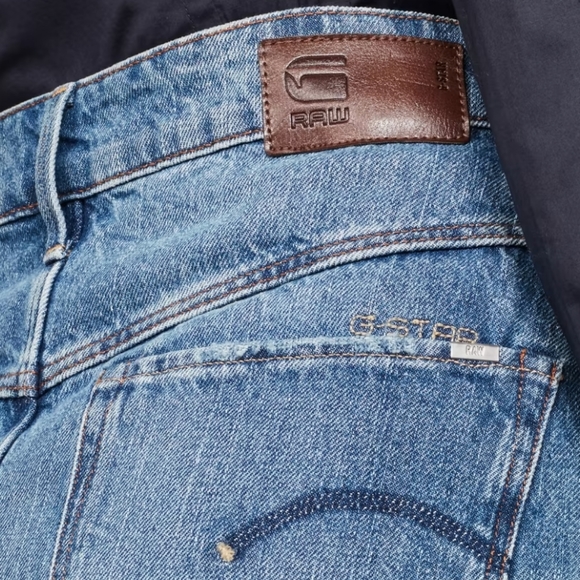 G Star 3301 A-LINE MIDI RIPPED - Picture 2 of 4